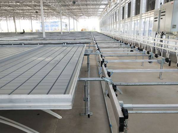Bench logistics system of shuttle rolling bench system.