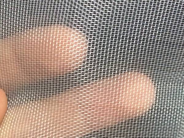 There is a piece of 17 mesh greenhouse insect screen.