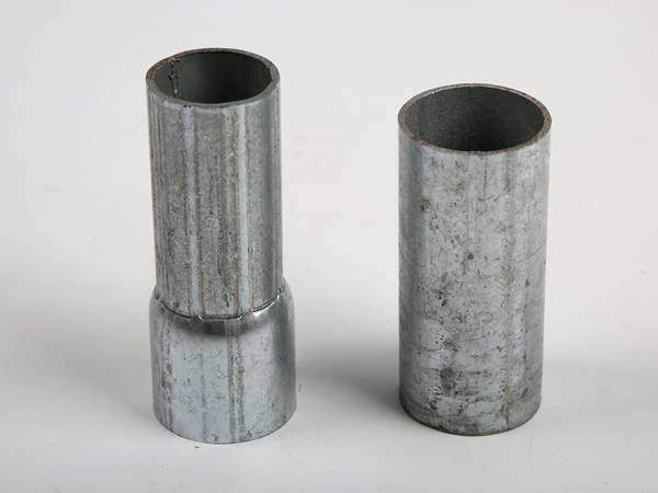 There are two sections of steel tube.