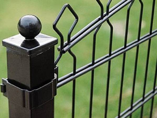 There is a piece of prestige wire mesh fence.